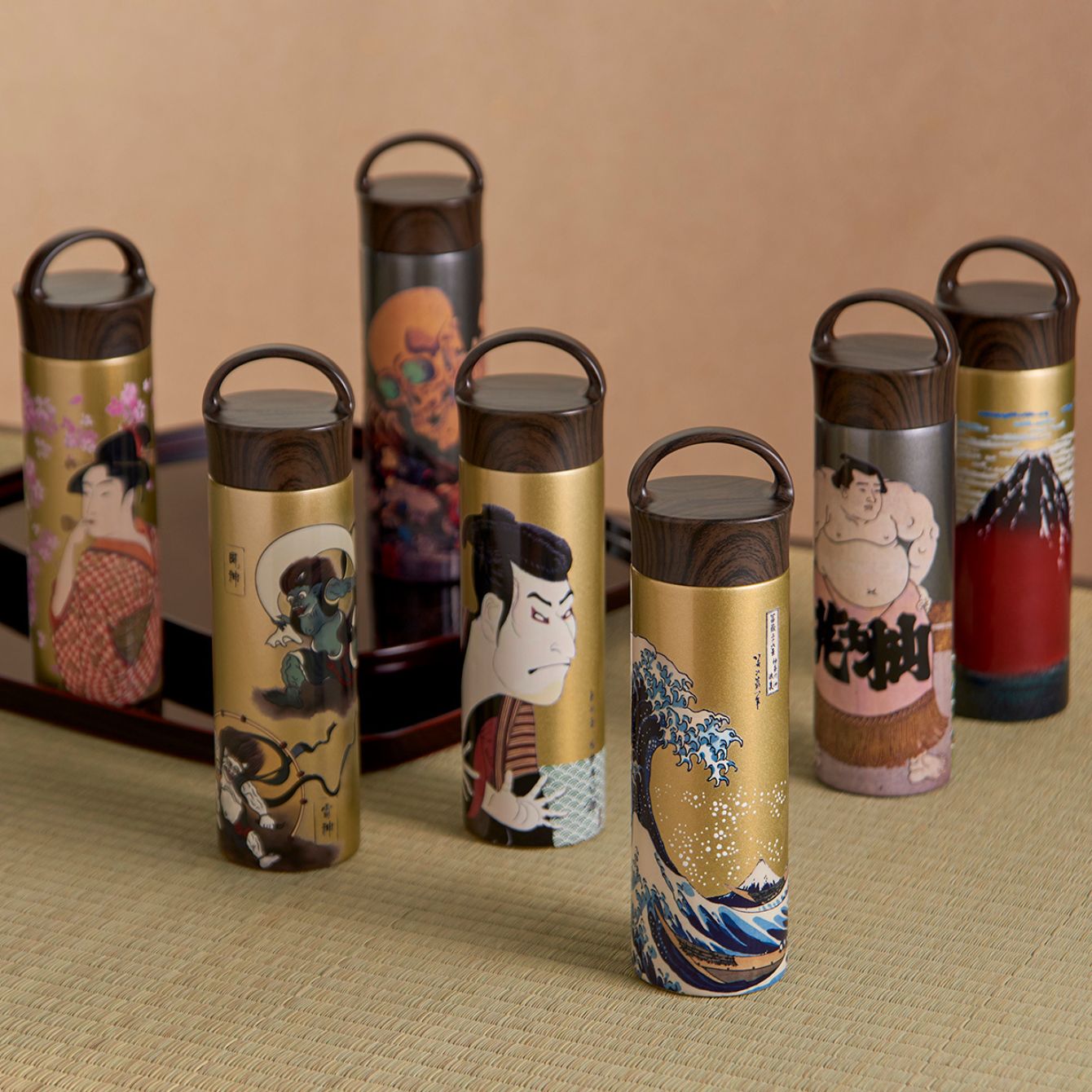 日本伝統文化ステンレス製マグボトル400ml